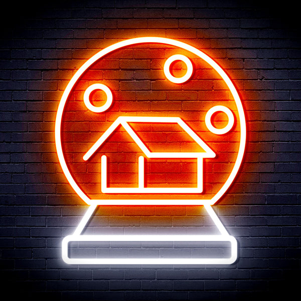 advpro-house-with-snowflake-ultra-bright-led-neon-sign-fnu0174 - White & Orange