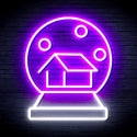 advpro-house-with-snowflake-ultra-bright-led-neon-sign-fnu0174 - White & Purple