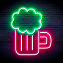 advpro-beer-ultra-bright-led-neon-sign-fnu0175 - Green & Pink