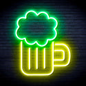 advpro-beer-ultra-bright-led-neon-sign-fnu0175 - Green & Yellow