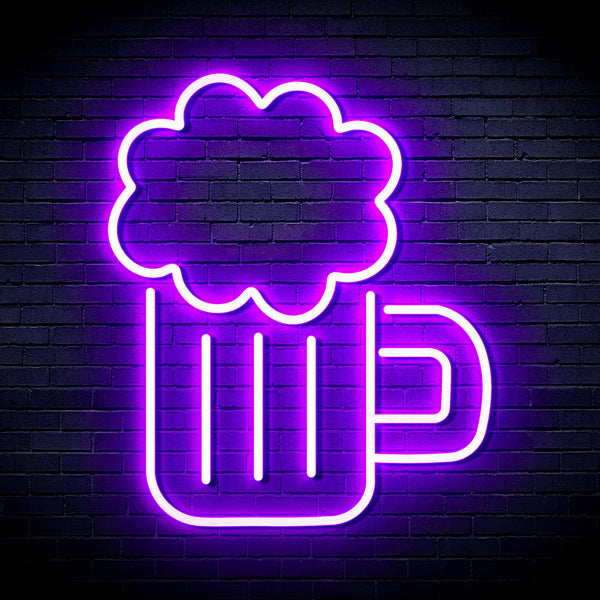 advpro-beer-ultra-bright-led-neon-sign-fnu0175 - Purple