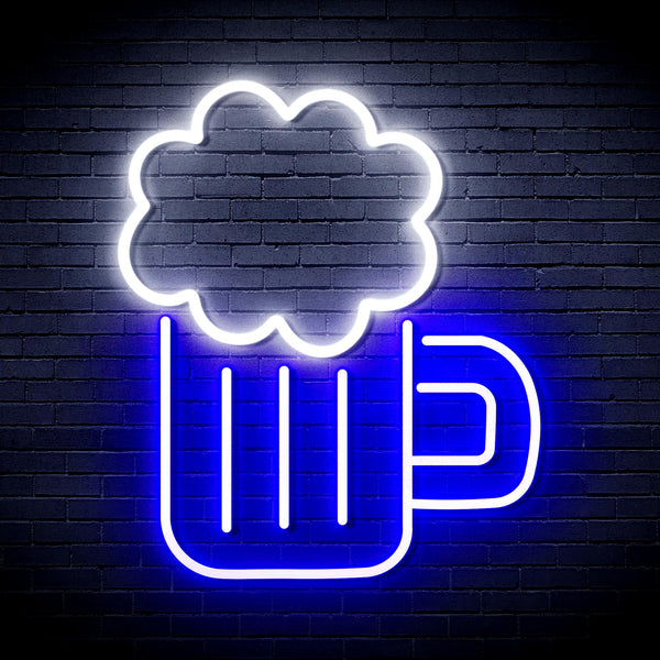 advpro-beer-ultra-bright-led-neon-sign-fnu0175 - White & Blue