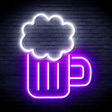 advpro-beer-ultra-bright-led-neon-sign-fnu0175 - White & Purple