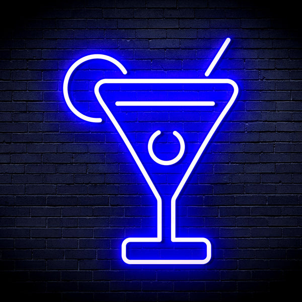 advpro-martini-ultra-bright-led-neon-sign-fnu0176 - Blue