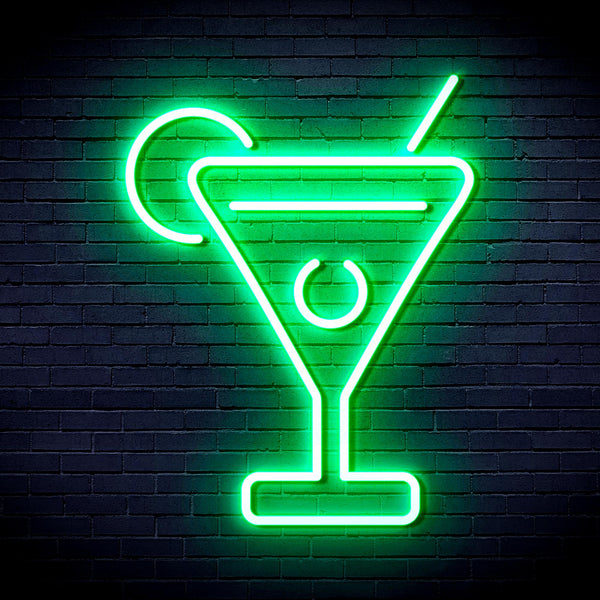advpro-martini-ultra-bright-led-neon-sign-fnu0176 - Green