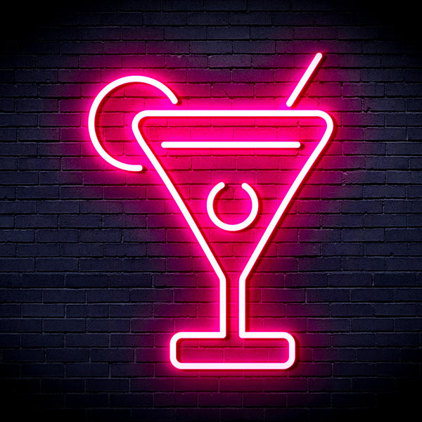 advpro-martini-ultra-bright-led-neon-sign-fnu0176 - Pink