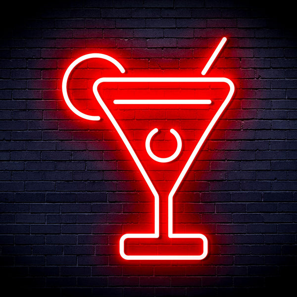 advpro-martini-ultra-bright-led-neon-sign-fnu0176 - Red