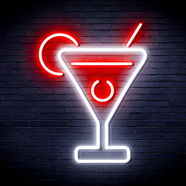 advpro-martini-ultra-bright-led-neon-sign-fnu0176 - White & Red