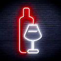 advpro-wine-bottle-with-glass-ultra-bright-led-neon-sign-fnu0178 - White & Red