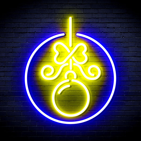 advpro-christmas-tree-ornament-ultra-bright-led-neon-sign-fnu0179 - Blue & Yellow