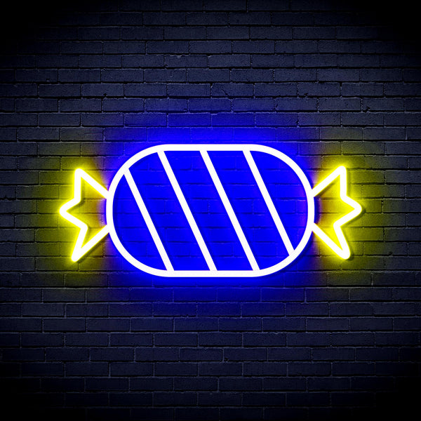 advpro-candy-ultra-bright-led-neon-sign-fnu0180 - Blue & Yellow
