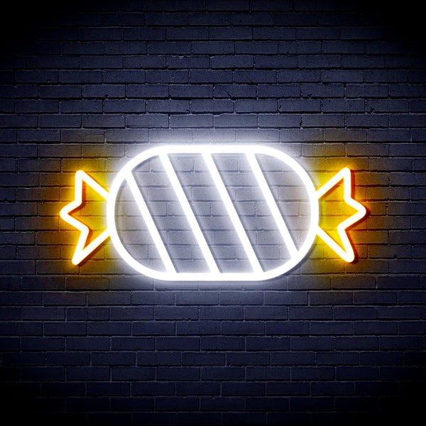 advpro-candy-ultra-bright-led-neon-sign-fnu0180 - White & Golden Yellow