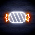 advpro-candy-ultra-bright-led-neon-sign-fnu0180 - White & Orange