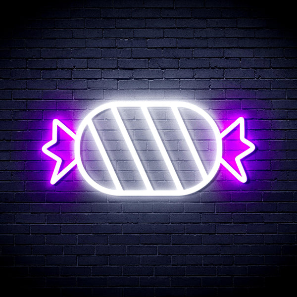 advpro-candy-ultra-bright-led-neon-sign-fnu0180 - White & Purple