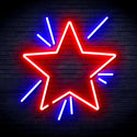 advpro-flashing-star-ultra-bright-led-neon-sign-fnu0183 - Blue & Red