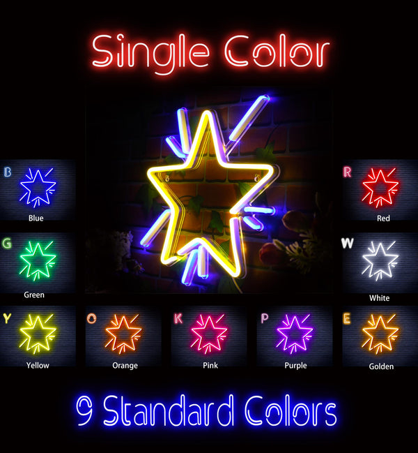 advpro-flashing-star-ultra-bright-led-neon-sign-fnu0183 - Classic