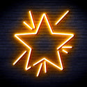 advpro-flashing-star-ultra-bright-led-neon-sign-fnu0183 - Golden Yellow