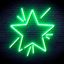 advpro-flashing-star-ultra-bright-led-neon-sign-fnu0183 - Green