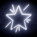 advpro-flashing-star-ultra-bright-led-neon-sign-fnu0183 - White