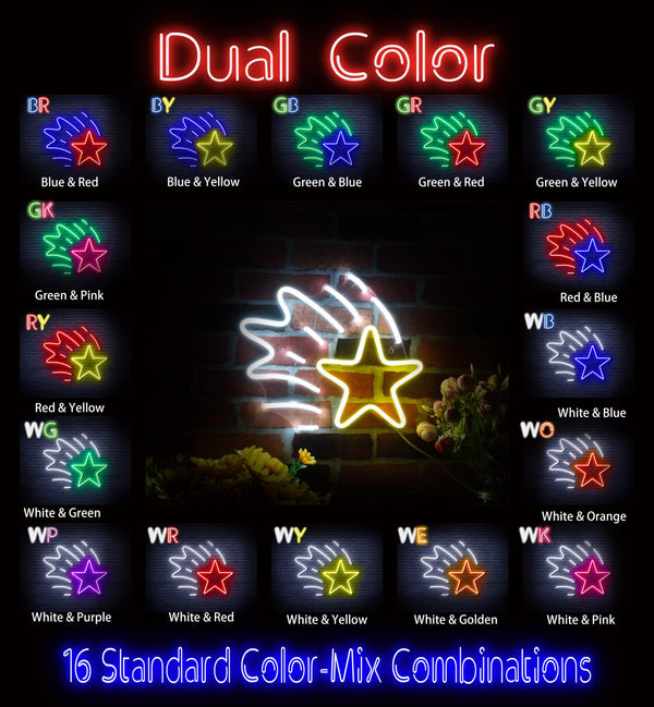 advpro-meteor-ultra-bright-led-neon-sign-fnu0184 - Dual-Color