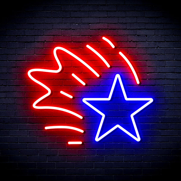 advpro-meteor-ultra-bright-led-neon-sign-fnu0184 - Red & Blue