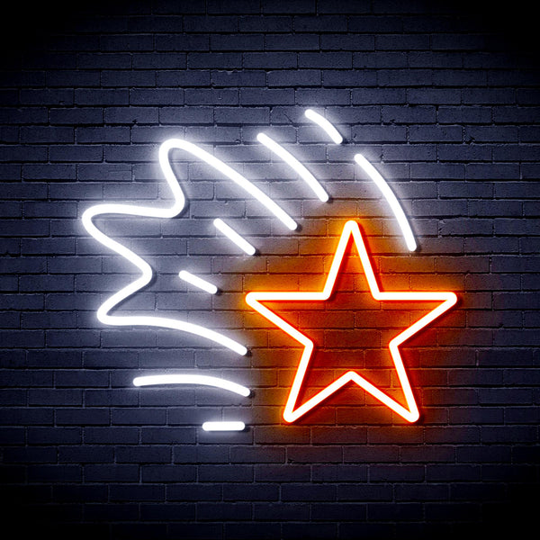 advpro-meteor-ultra-bright-led-neon-sign-fnu0184 - White & Orange