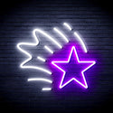 advpro-meteor-ultra-bright-led-neon-sign-fnu0184 - White & Purple