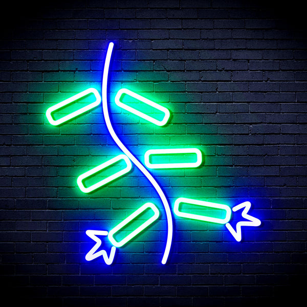advpro-firecracker-ultra-bright-led-neon-sign-fnu0185 - Green & Blue