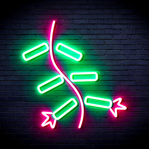 advpro-firecracker-ultra-bright-led-neon-sign-fnu0185 - Green & Pink
