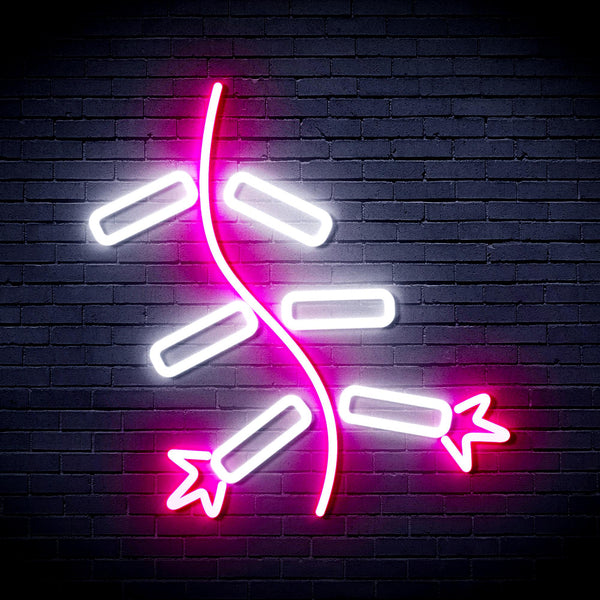 advpro-firecracker-ultra-bright-led-neon-sign-fnu0185 - White & Pink