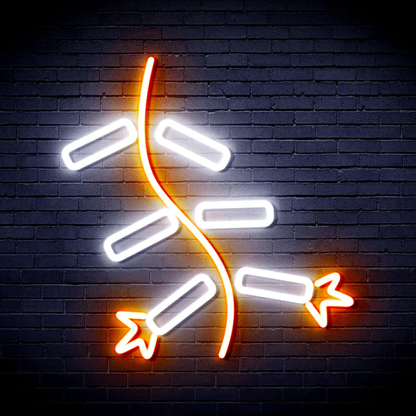 advpro-firecracker-ultra-bright-led-neon-sign-fnu0185 - White & Orange