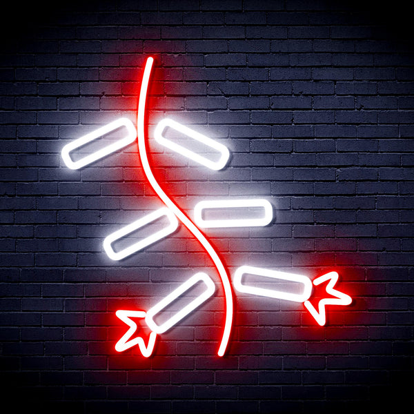 advpro-firecracker-ultra-bright-led-neon-sign-fnu0185 - White & Red