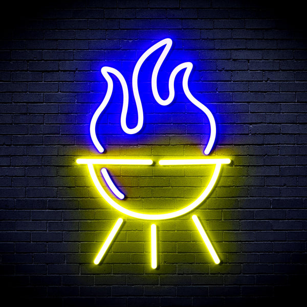 advpro-barbecue-grill-ultra-bright-led-neon-sign-fnu0186 - Blue & Yellow