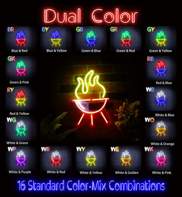 advpro-barbecue-grill-ultra-bright-led-neon-sign-fnu0186 - Dual-Color