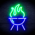 advpro-barbecue-grill-ultra-bright-led-neon-sign-fnu0186 - Green & Blue