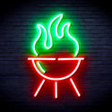 advpro-barbecue-grill-ultra-bright-led-neon-sign-fnu0186 - Green & Red