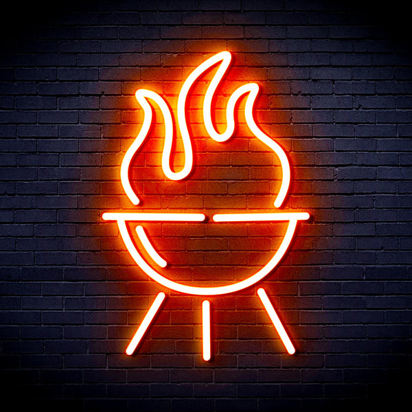 advpro-barbecue-grill-ultra-bright-led-neon-sign-fnu0186 - Orange