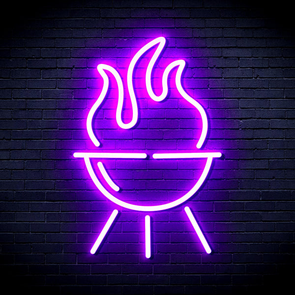 advpro-barbecue-grill-ultra-bright-led-neon-sign-fnu0186 - Purple
