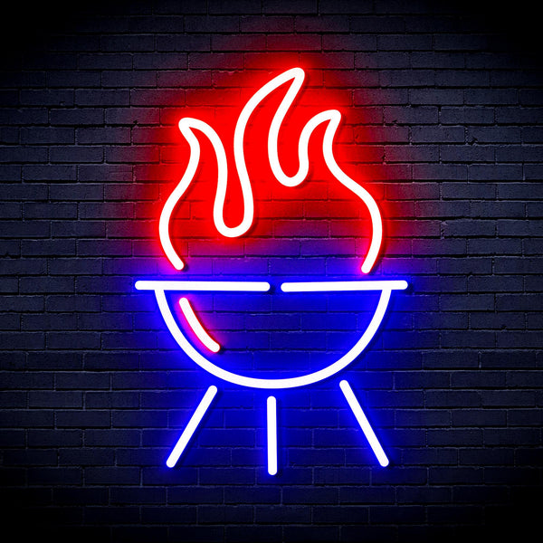 advpro-barbecue-grill-ultra-bright-led-neon-sign-fnu0186 - Red & Blue