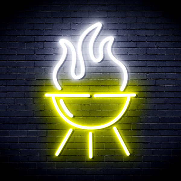 advpro-barbecue-grill-ultra-bright-led-neon-sign-fnu0186 - White & Yellow