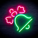 advpro-christmas-bell-with-ribbon-ultra-bright-led-neon-sign-fnu0188 - Green & Pink