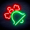 advpro-christmas-bell-with-ribbon-ultra-bright-led-neon-sign-fnu0188 - Green & Red