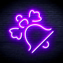 advpro-christmas-bell-with-ribbon-ultra-bright-led-neon-sign-fnu0188 - Purple