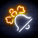 advpro-christmas-bell-with-ribbon-ultra-bright-led-neon-sign-fnu0188 - White & Golden Yellow