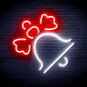 advpro-christmas-bell-with-ribbon-ultra-bright-led-neon-sign-fnu0188 - White & Red