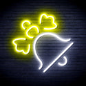 advpro-christmas-bell-with-ribbon-ultra-bright-led-neon-sign-fnu0188 - White & Yellow