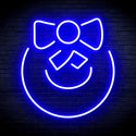advpro-christmas-bell-with-ribbon-ultra-bright-led-neon-sign-fnu0189 - Blue