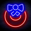 advpro-christmas-bell-with-ribbon-ultra-bright-led-neon-sign-fnu0189 - Blue & Red