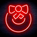 advpro-christmas-bell-with-ribbon-ultra-bright-led-neon-sign-fnu0189 - Red