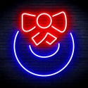 advpro-christmas-bell-with-ribbon-ultra-bright-led-neon-sign-fnu0189 - Red & Blue